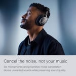 Bowers & Wilkins PX8 kablosuz kulak üstü kulaklık, Bluetooth ve gürültü önleyici, siyah