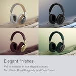 Bowers & Wilkins PX8 kablosuz kulak üstü kulaklık, Bluetooth ve gürültü önleyici, siyah