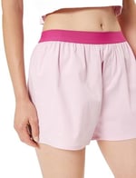 Boxer Şort Pijama Altı Standart Lastikli Bel Pamuklu Bol Kalıp