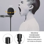 Boya by-M1 akıllı telefon ve Canon/Nikon Kamera için 3,5 mm Lavalier-mikrofon, siyah, kullanma kılavuzu İngilizce dil