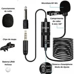Boya by-M1 akıllı telefon ve Canon/Nikon Kamera için 3,5 mm Lavalier-mikrofon, siyah, kullanma kılavuzu İngilizce dil