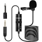 Boya by-M1 akıllı telefon ve Canon/Nikon Kamera için 3,5 mm Lavalier-mikrofon, siyah, kullanma kılavuzu İngilizce dil