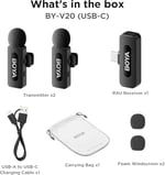 BOYA BY-V20 Android Uyumlu İkili Kablosuz Mikrofon Type-C