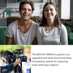 Boya BY-WM8 Pro-K2 UHF Çift Kanallı Kablosuz Mikrofon Sistemi - Seçenekler: K2, Kit-1, K4