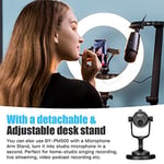 BOYA USB kondansatörlü mikrofon, By-PM500 USB stüdyo mikrofonu, Windows, Mac ve PC için, Vokal, YouTube akışı, oyun, konferans çağrısı, ASMR, Podcast video kaydı için çıkarılabilir stant