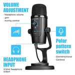 BOYA USB kondansatörlü mikrofon, By-PM500 USB stüdyo mikrofonu, Windows, Mac ve PC için, Vokal, YouTube akışı, oyun, konferans çağrısı, ASMR, Podcast video kaydı için çıkarılabilir stant