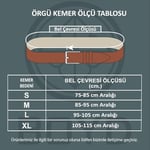 BOYD Rahat ve Şık Örgü Erkek Kemeri, Uniseks Kullanıma Uygun Kemer, Hakiki Deri Aksesuarlı Elastik Erkek Kemer, 3.5 cm Genişlik