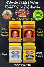Bozkırlı Çavuşoğlu Tahin Çifte Kavrulmuş Kepekli Katkısız 930 gr