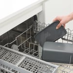 Brabantia Çöp kutusu, plastik/paslanmaz çelik, koyu gri, 22 x 13 x 11 cm, 1 birim
