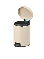 Brabantia - NewIcon pedallı çöp kovası 5 l – banyo veya tuvalet için küçük çöp kutusu – yumuşak kapanan kapak – kolay pedal  - Seçenekler: 3 L, 3 Liter, 5 L, 5 Litre, 12 L, 12 Liter, 20 L, 20 litre...