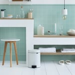 Brabantia Newicon White Pedalli Çöp Kutusu 5 L (BRA 112065)