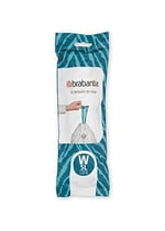 Brabantia PerfectFit çöp torbası, çoklu paket (kod W/5 l) ekstra güçlü çöp torbaları, çekme bantlı, 10 rulo (200 çöp torbası)