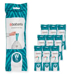 Brabantia PerfectFit çöp torbası, çoklu paket (kod W/5 l) ekstra güçlü çöp torbaları, çekme bantlı, 10 rulo (200 çöp torbası)