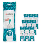 Brabantia PerfectFit çöp torbası, çoklu paket (kod W/5 l) ekstra güçlü çöp torbaları, çekme bantlı, 10 rulo (200 çöp torbası)