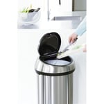 Brabantia Rubbish Bin, Paslanmaz Çelik, Mat Çelik
