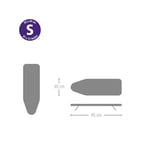 Brabantia Sleeve Board, 60 X 10 Cm, Beyaz Çerçeve