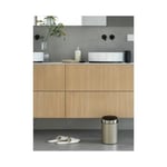 Brabantia Touch Bin 3 L plastik eklentili, paslanmaz çelik, Kahverengi, 3 l