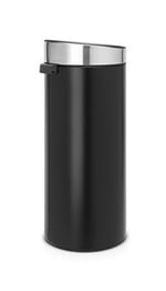 Brabantia Touch Bin New çıkarılabilir plastik parça, mat siyah/mat çelik, 30 l - Seçenekler: 1.4 LT, 10 L + 23 L, 10 and 23 Litre, 30 L, 30 liters...