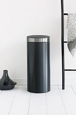 Brabantia Touch Bin New çıkarılabilir plastik parça, mat siyah/mat çelik, 30 l - Seçenekler: 1.4 LT, 10 L + 23 L, 10 and 23 Litre, 30 L, 30 liters...