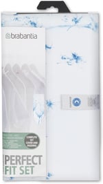 Brabantia ütü masası örtüsü C, 124 x 45 cm, komple set, pamuk, pamuk çiçek, 0,8 x 45 x 124 cm