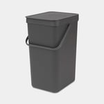 Brabantia Waste Bin Sort & Go 16 L Çöp kutusu, gray