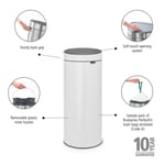 Brabantia White New Dokunmatik Çöp Kutusu 30 L
