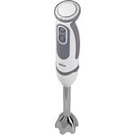 Braun MQ 5200WH - MultiQuick 5 Vario el blenderi paslanmaz çelik karıştırma ayağı, 1000 Watt, 600 ml karıştırma ve ölçüm kabı dahil, beyaz/gri