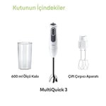 Braun Multi Quick 7 El Blender Seti MQ 7025X, 1000 W, 500 ml Hazne, Siyah