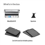 Braun MultiGrill 9 CG 9043 Izgara ve Düz Plakalı Kontakt Izgara, Izgara Konumları: Kontak, Barbekü, Fırın, Bulaşık Makinesinde Yıkanabilir Tabaklar, Yağ Tepsisi, 250° Maksimum Sıcaklık, Kavurma