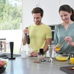 Braun MultiQuick 9 MQ 9147X el mikseri – Active PowerDrive ve SplashControl ile, püre yapma çubuğu, sebze ezici, mikser, parçalayıcı ve çırpma teli, 1200 Watt, siyah/paslanmaz çelik