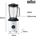 BRAUN Powerblend 3 Sürahi Blender JB3150WH