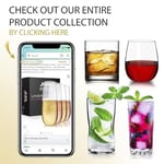 Bravario Kırılmaz Sapsız Plastik Şampanya Kadehleri | Kırılmaz%100 Tritan Plastik Bardaklar | Tekrar Kullanılabilir | BPA içermez | 240 ml, 4'lü Set