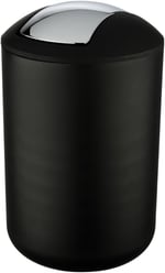 Brazil L siyah sallanan kapaklı kova 6,5 l - Seçenekler: 31 x 19.5 x 19.5 cm, 6,5 L