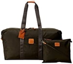 Bric's X-Bag 2'si 1 Arada El Çantalı Taşıma Çantası, Zeytin, One Size, X Çanta 22 İnç Duffle