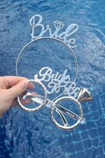 Bride Taç ve Gözlük Seti Bride To Be Taç Gözlük Plastik Set GÜMÜŞ