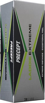 Bridgestone Golf Precept Laddie Extreme Golf Topları, 24'lü Paket, Beyaz, 2017