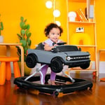 Bright Starts Ford Bronco 4-in-1 Blue Grey Baby Activity Center & Push Walker with Removable Interactive Steering Wheel -Toy, 6 Months and up