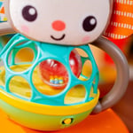 Bright Starts Grab & Giggle Monkey Light-Up Müzikal Çıngırak Oyuncağı, Kolay Kavranan Oball İle, 6 Aylık Ve Daha Büyük Bebekler İçin