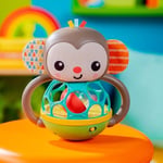 Bright Starts Grab & Giggle Monkey Light-Up Müzikal Çıngırak Oyuncağı, Kolay Kavranan Oball İle, 6 Aylık Ve Daha Büyük Bebekler İçin