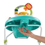 Bright Starts Zig Zag Zebra Katlanabilir Bebek Yürüteç, İlk Adımlar, Ayrılabilir Oyuncak İstasyon Işıkları ve Melodiler, Yüksekliği Ayarlanabilir, 6 Ay ve Üzeri