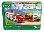 BRIO World – 36079 Starter Seyahat Tren Seti | 3 yaş üzeri çocuklar için 22 parçalı ahşap oyuncak tren seti