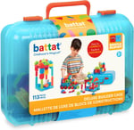 Bristle blok 113 Piece Deluxe Builder Case with Family and hayvan Figurines