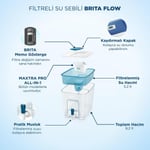 Brita BRITA Flow 3x Maxtra Pro All-In-1 Filtreli Su Arıtma Sebili – 8,2 L