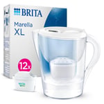 Brita BRITA Marella XL 12 X Maxtra Pro All-In-1 Filtreli Su Arıtma Sürahisi - Beyaz