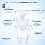 Brita BRITA Marella XL 2x Maxtra Pro All-In-1 Filtreli Su Arıtma Sürahisi - Beyaz