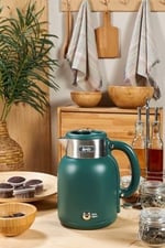 Briz BR1040 Retro Yeşil Su Isıtıcı Çelik Kettle