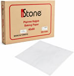 Broken Stone Yağlı Tepsi Pişirme Kağıdı 40x60 cm – 500 Adet | Yapışmaz Fırın Kağıdı, Gıda Temasına Uygun, Endüstriyel & Ev Kullanımı için (Fırın, Cafe, Pastane)