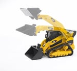 Bruder - Caterpillar Paletli Yükleyici Ölçekli Model | Şantiyeler, çiftlik, inşaat aracı, ölçek 1:16 için ön adaptörlü şarj cihazı
