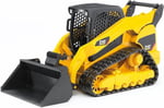 Bruder - Caterpillar Paletli Yükleyici Ölçekli Model | Şantiyeler, çiftlik, inşaat aracı, ölçek 1:16 için ön adaptörlü şarj cihazı