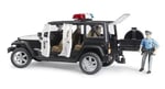 Bruder - Jeep Wranger U.R. Polis Aracı Ve Açık Tenli Memur Ölçekli Model